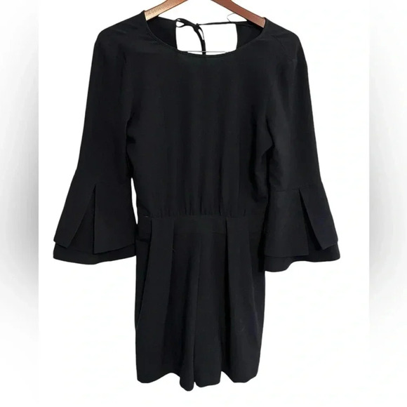 Zara  navy blue Jumper with statement sleeves size small - Picture 1 of 6